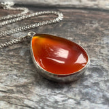 Carnelian Pear Shaped Pendant