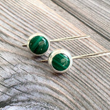 Malachite Drop Earrings