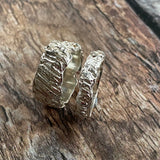 Bark textured ring