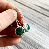 Malachite Drop Earrings