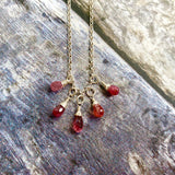 Pink Sapphire Drops Necklace