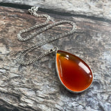 Carnelian Pear Shaped Pendant