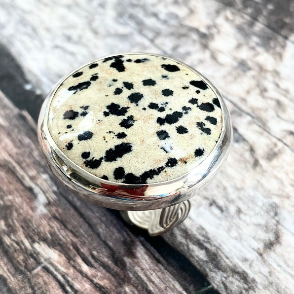 Dalmation Jasper Ring