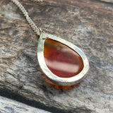 Carnelian Pear Shaped Pendant