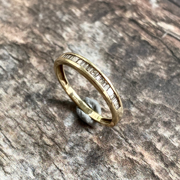 Vintage 9ct Gold and Diamond Eternity Ring