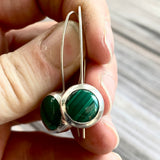 Malachite Drop Earrings