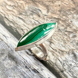 Malachite Marquis Ring