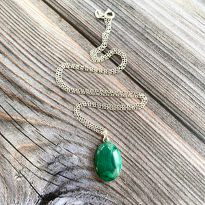 Vintage Malachite pendant