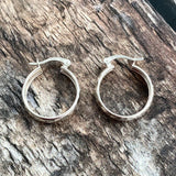 Faceted Huggie Hoop Earrings