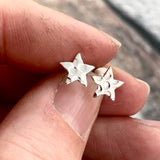 Hammered Star studs