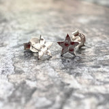 Hammered Star studs